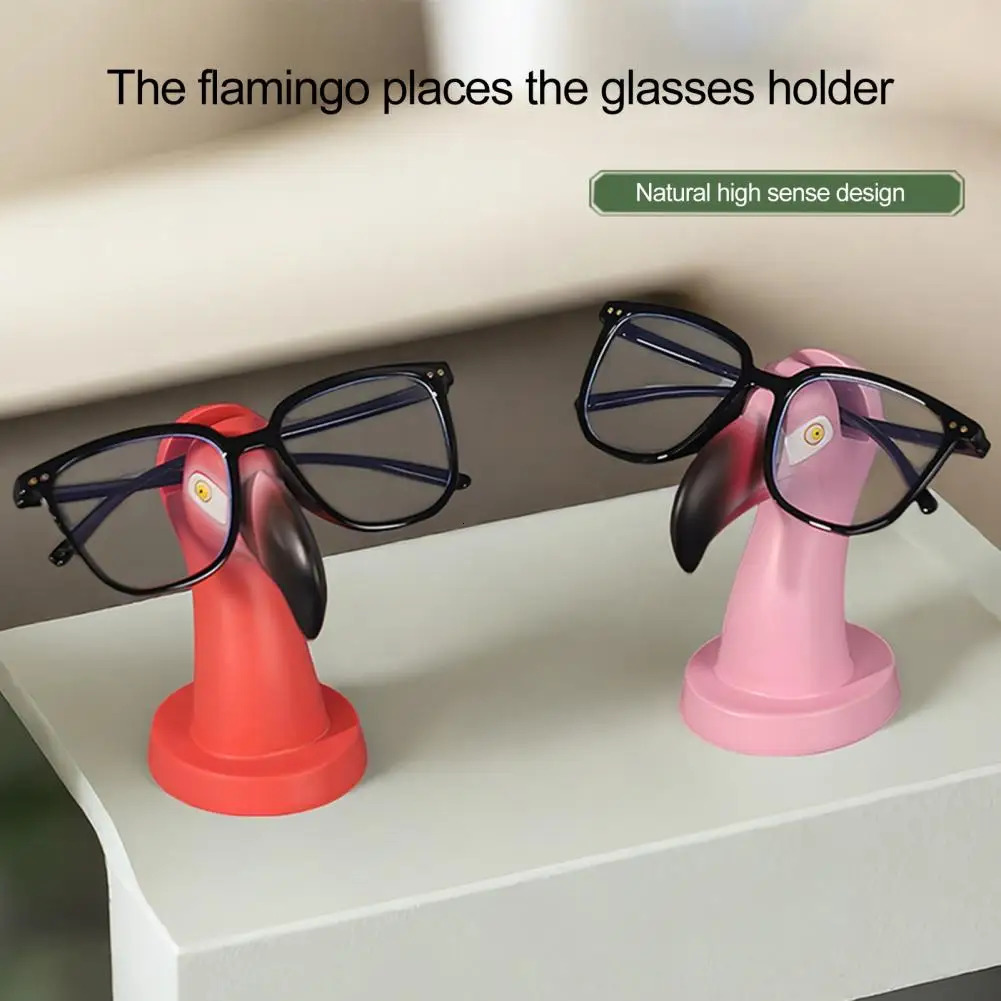 Glasses Display Stand Flamingo Eyeglass Display Stand Heavy Duty Resin Figurine Non-slip Sunglasses Holder for Desktop 250716