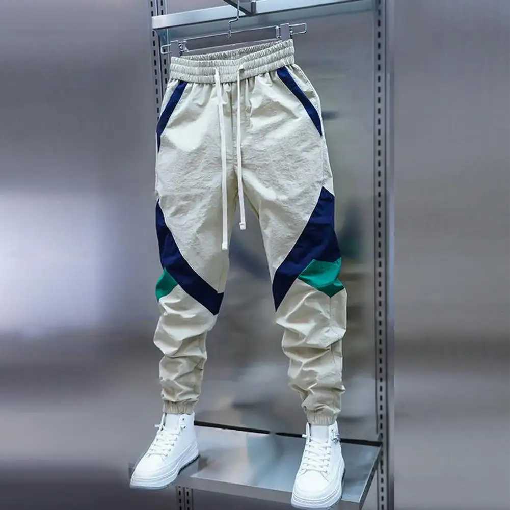 Cargo Pants for Men Multipockets Stretch Joggers Khaki Trousers Man Harem Multi Pocket Cotton Harajuku Oversize Korean Style y250716