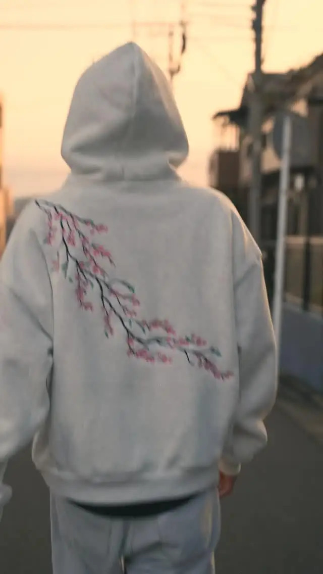 Japan Harajuku Hip Hop Embroidery Cherry Blossom Graphic Hoodies Black Oversized Loose Street Pullover Sweatshirt Couple Clothes 250707