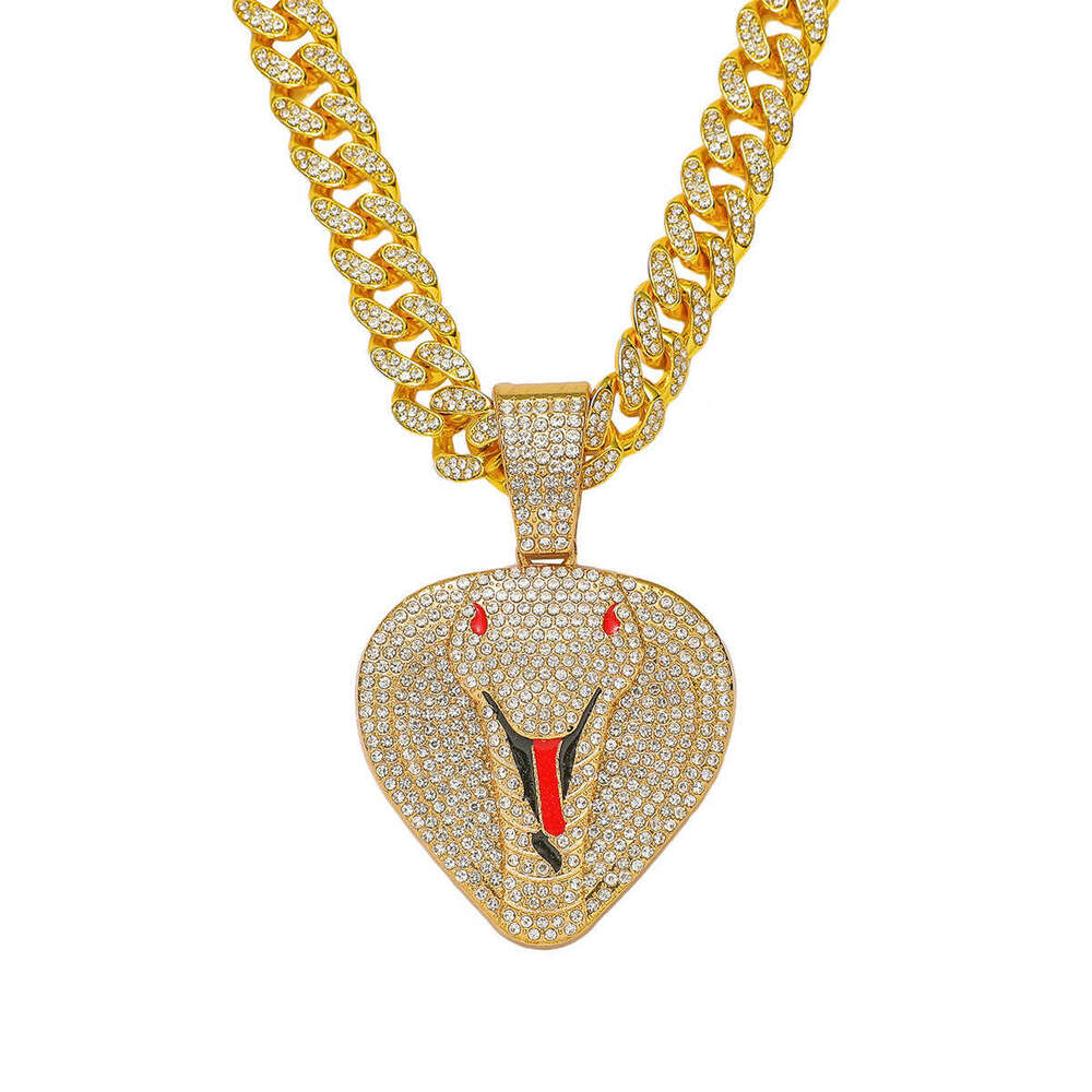 Hot New Design Hip-Hop Personality Creative Zodiac Snake Pendant Necklace