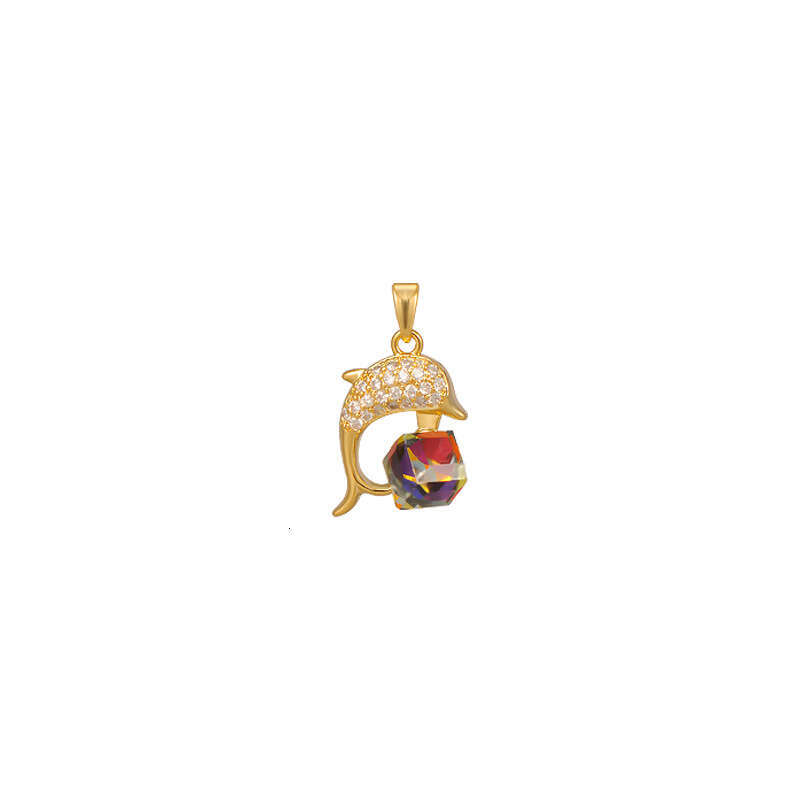 Douyin Kuaishou Live Exclusive Durian Pendant Women's Fashion Flower Necklace Dream Net Aurora Stone Collarbone Chain 633