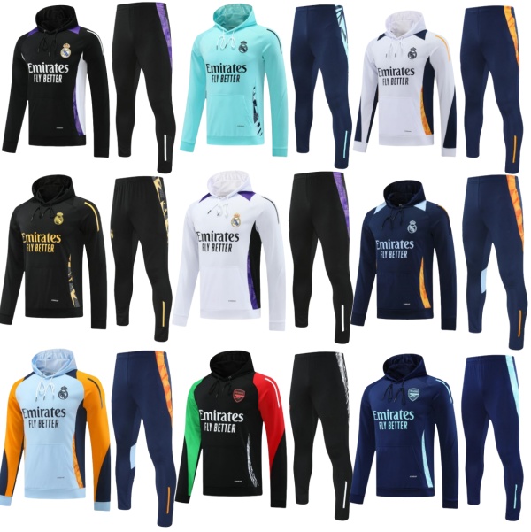 2024 2025 Reals Madrids BELLINGHAM MODRIC MBAPPE football jacket chandal 24/25 futbol survetement VINI JR. ALABA Hombres Ninos GAVI MORATA Soccer Sets