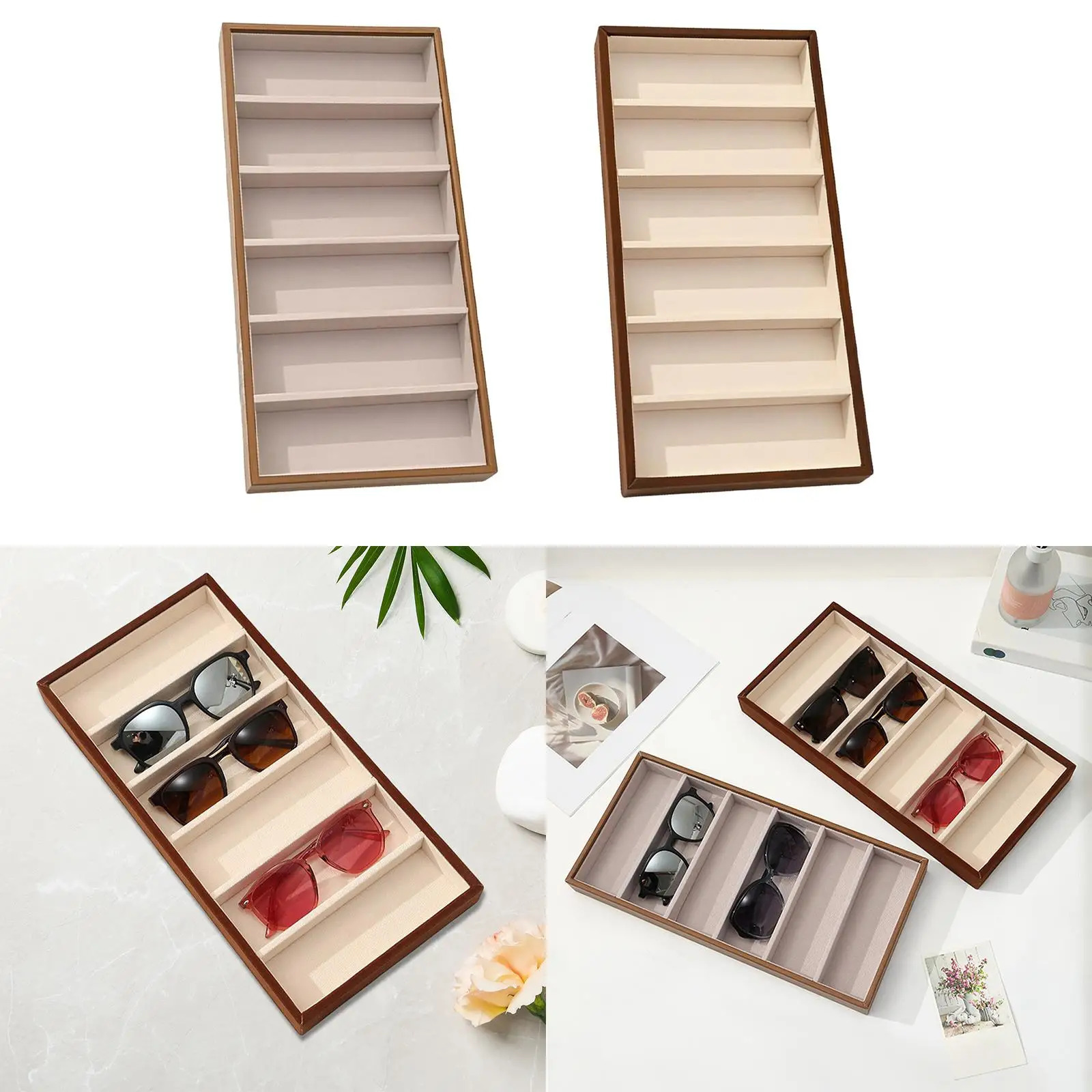 Sunglasses Organizer Tray Eyeglasses Holder for Drawer Desktop Household 250716