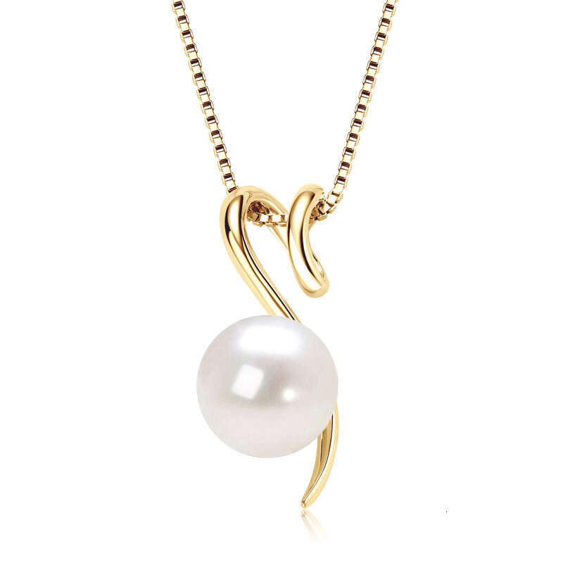 2024 New Niche Design Natural Freshwater Necklace S Sterling Sier Single Pearl Pendant C24