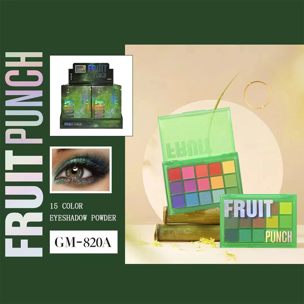 15 Colors Eyeshadow Palette Set Colorful Neon Rainbow Makeup Eyeshadow Palette Vibrant Shimmer Matte Pigmented Blendable Make Up 250712