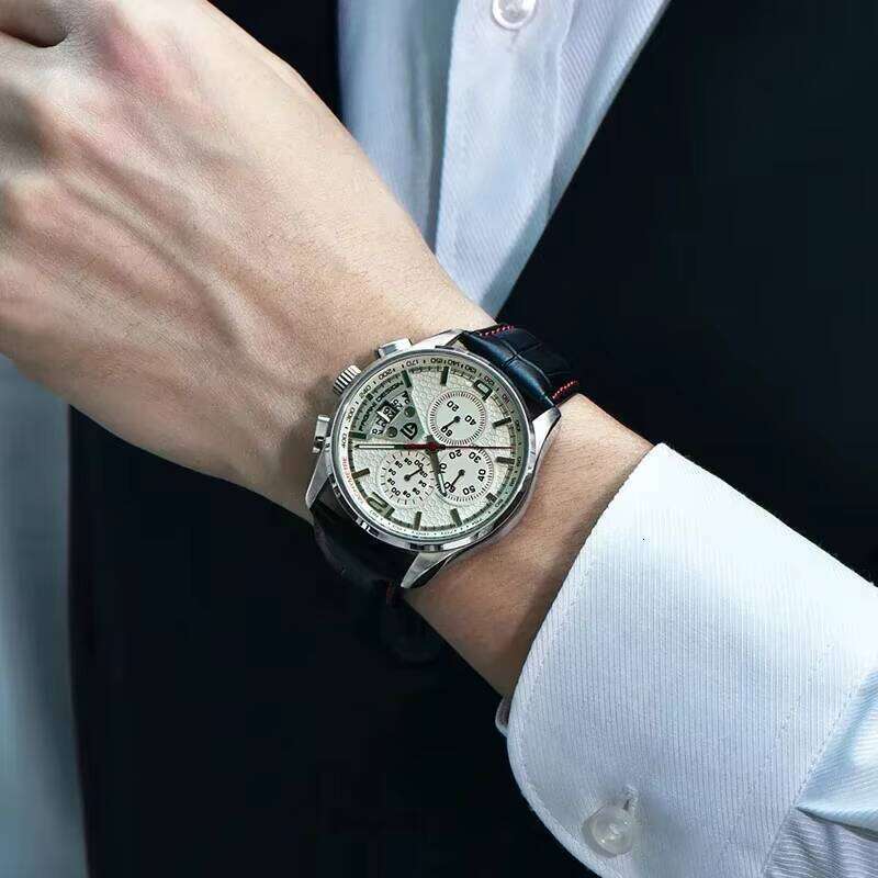 DHwatches Pagani Design PD-3306 Multi-Function Waterproof Sports Men's Leather Quartz Watch Relogio Masculino