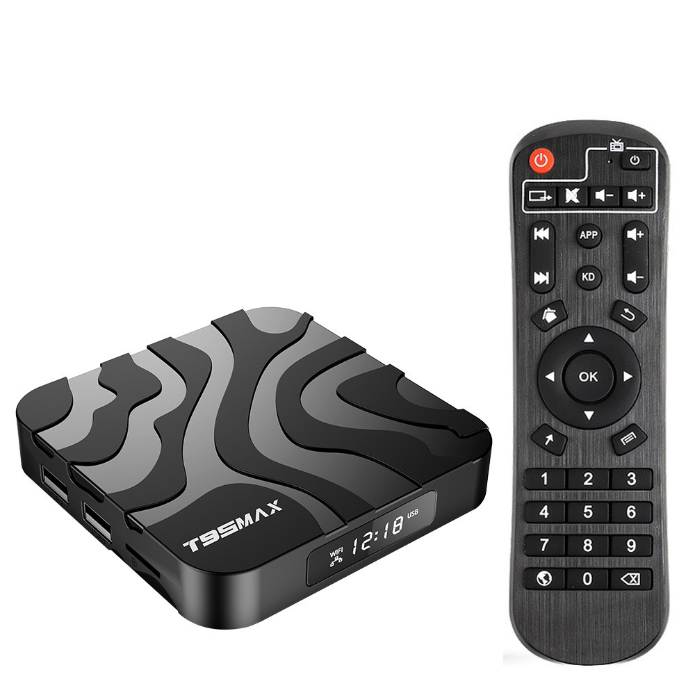 T95 MAX H618 TV BOX Android 12 OS Quad core 6K HD 2.4G&5G Dual Wifi 2GB 16GB 4GB 32GB 100M LAN