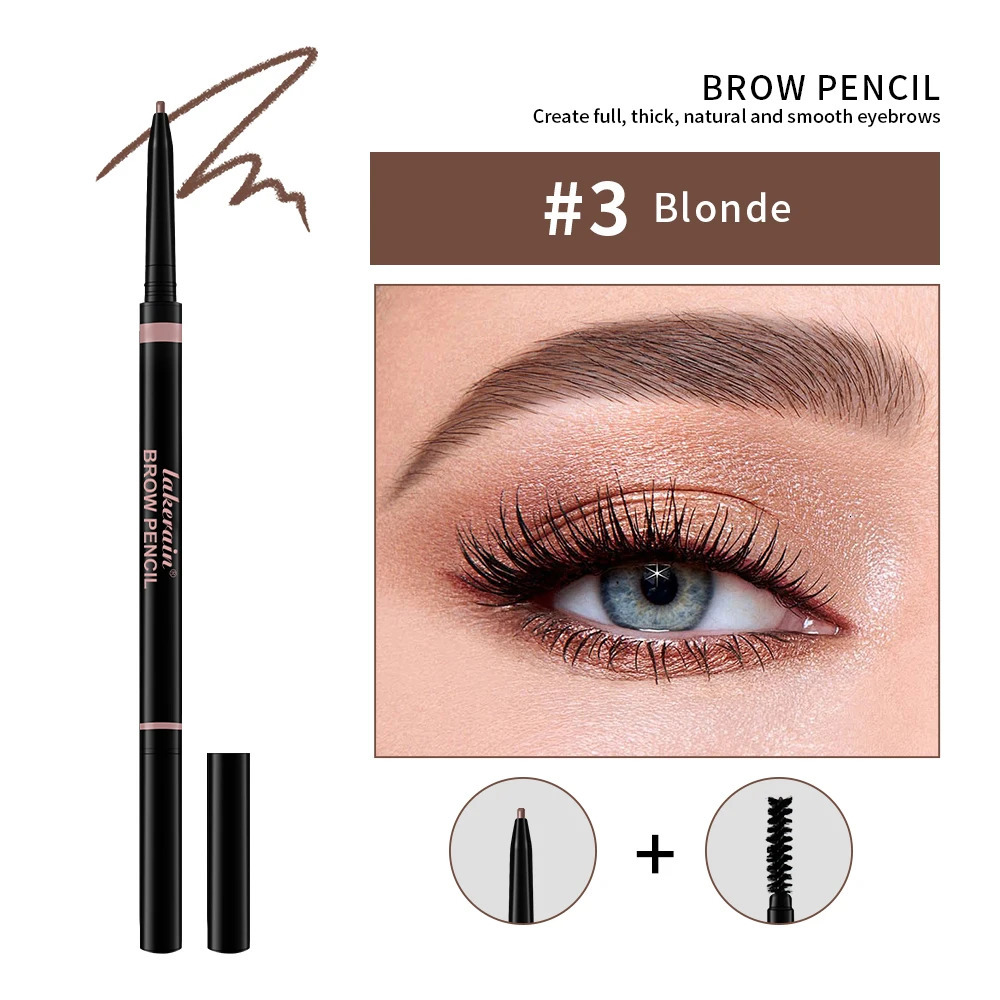 Long Lasting Ultra Fine Liquid Eyebrow Pen Waterproof Matte Double Head Eyebrow Pen Dark Brown Eyebrow Pencil With Brush Makeup 250712
