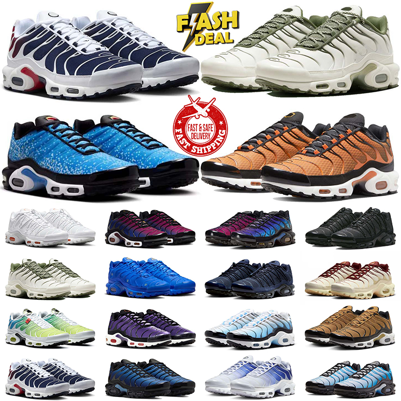 Designer Sneakers tn tns Running Shoes for Men Stone Triple Black White University Red Sail Team Outdoor Shoe Mens Trainers Sneaker