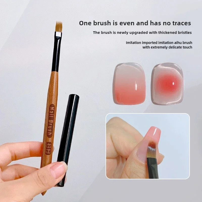 Gradient Nail Art Brush Acrylic Nail Ombre Pen DIY UV Gel Brushes Painting Drawing Flowers Nails Brush Manicure Tools for Salon 250716