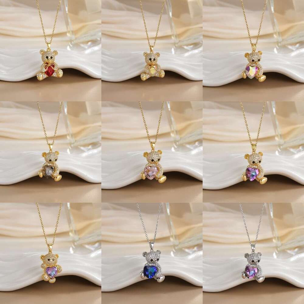Titanium Steel Non-Fading Necklace For Women, High-End Bear Fashion, Light Versatile Jewelry, Collarbone Chain, Yiwu 5Cf