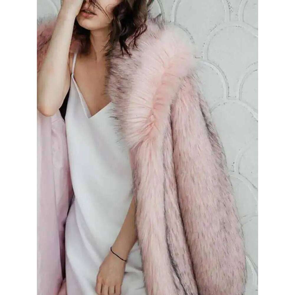 UCXQ Fashion Tide Faux Fur Coat European Style Hooded Loose All Match Warm Cardigan Top Jacket Women 2025 Autumn Winter 23C2833