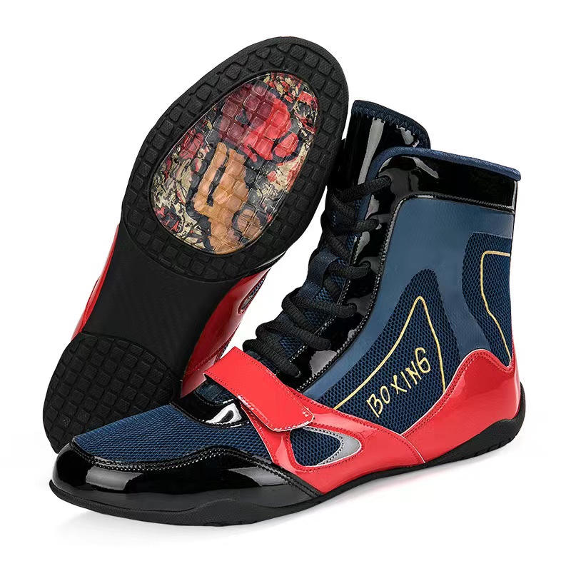 Boxing shoes Sanda shoes Fighting indoor squat training shoes Wrestling shoes wear-resistant non-slip lightweight large size 47