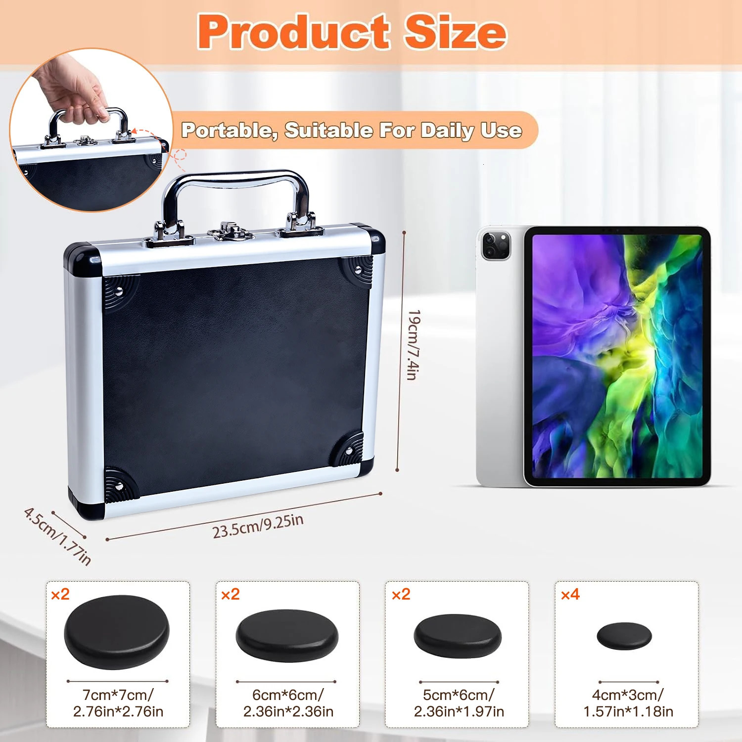 STONE MASSAGE SET - Professional Spa Massage Tools - For Neck Back Abdomen Legs Full Body Massage 250716