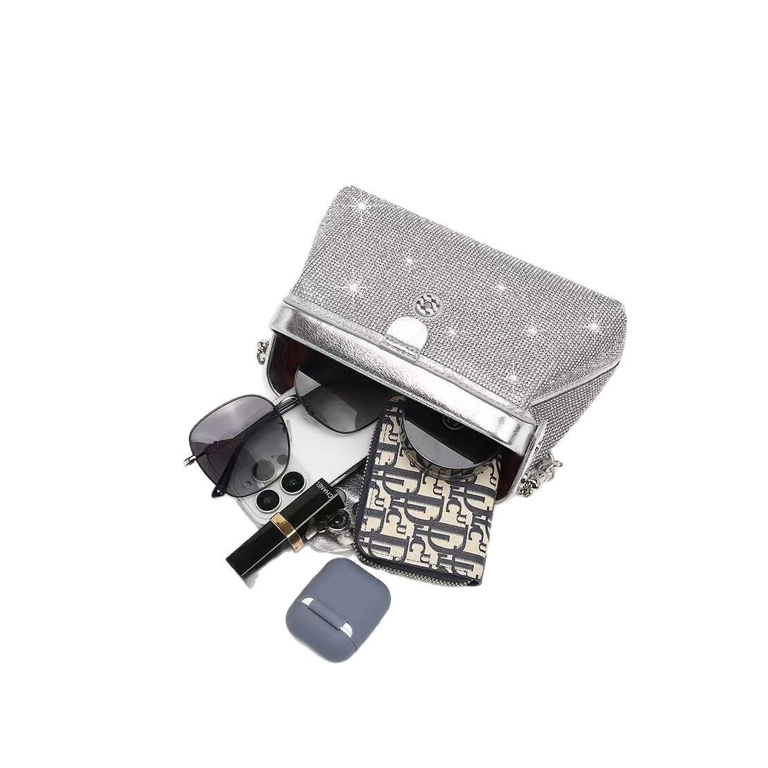 Designer Bags, Fashionable Luxury Bags, New Style Socialite Evening Gowns, Handbags, Diamond-encrusted Banquet Chain Bags And Diamonds For Women