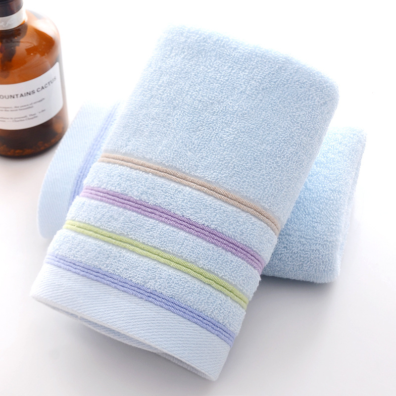 8 sets of pure cotton towel set for home use including adult face towels that are thick absorbent luxurious bathroom towels and beach towels