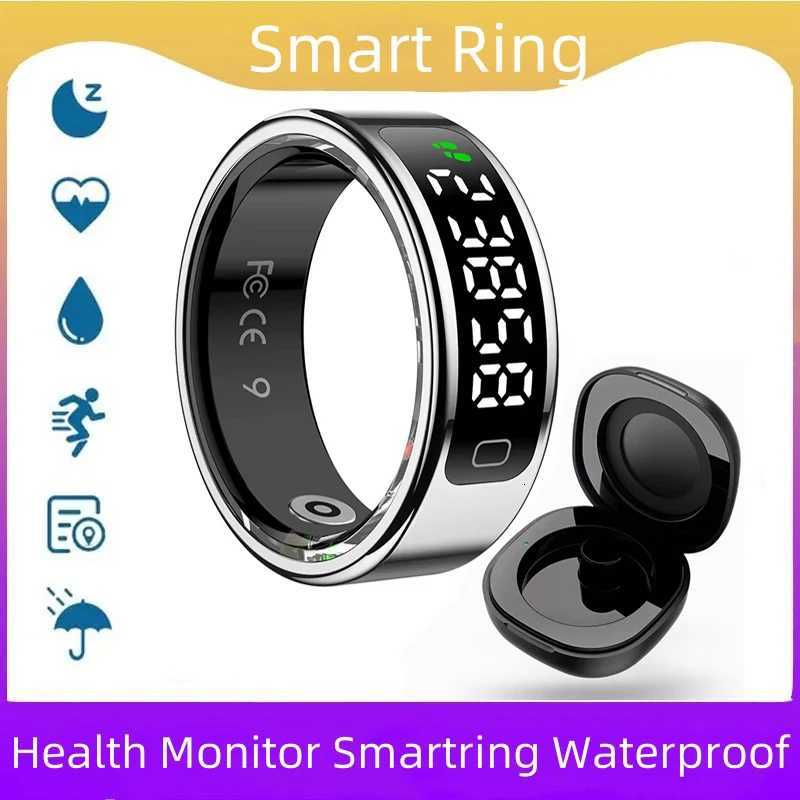 11C Smart Ring Men Women Display Screen Gesture Swipe Video Smart Ring Waterproof Heart Rate Sleep Monitor Ring for Android IOS W250717