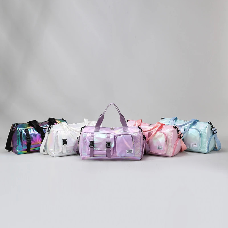 Large Capacity WomenS Nylon Travel Duffel BagWeekender Gym Tote with Shoe Compartment Versatile Sports Fitness Carry-On 250714