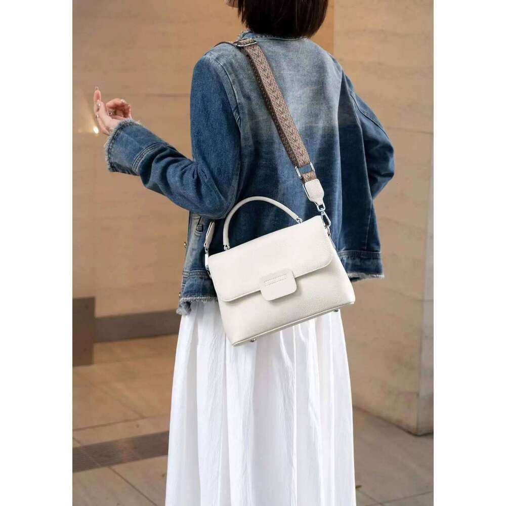 2025 Premium Textured Tote for Women - Genuine Leather Shoulder Purse, Versatile Crossbody Work Bag with Large Capacity