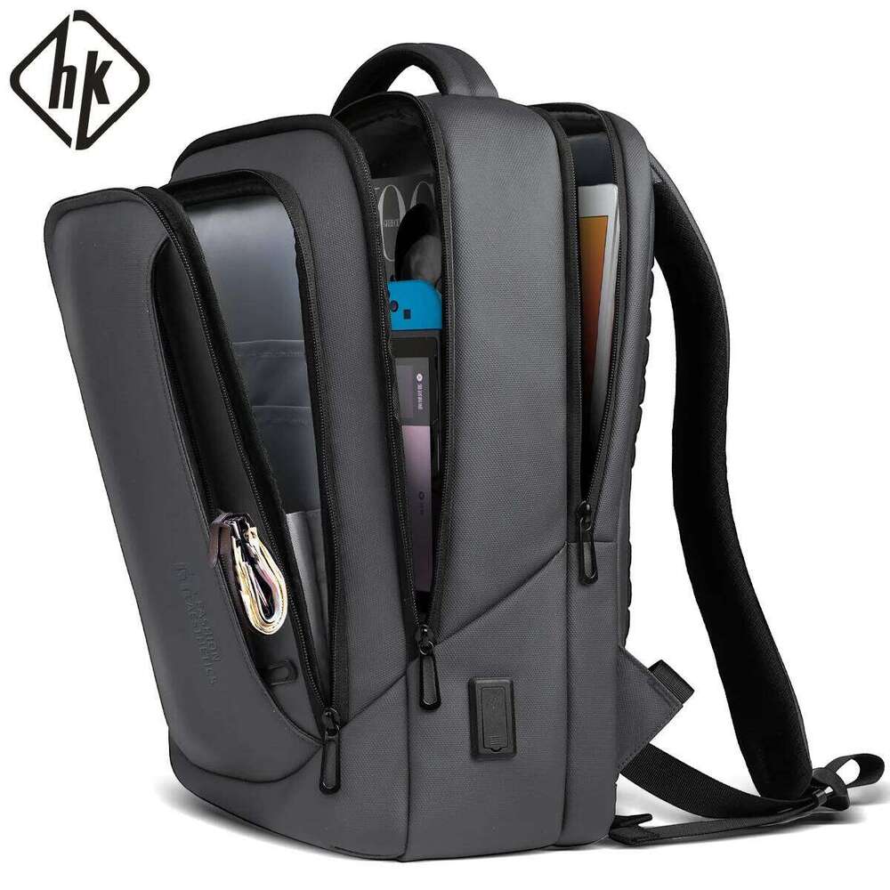 Business Travel Backpack Men Laptop with USB Charging Anti Theft Multi Functional Water Resistant School Work Bag
