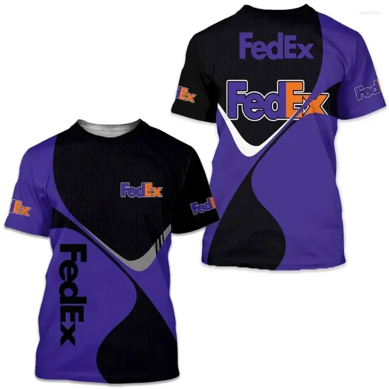 Men's T Shirts 2025 Summer T-shirt Fedex 3d Printed And Women's Fashion Crewneck Short-sleeved Top Clothing