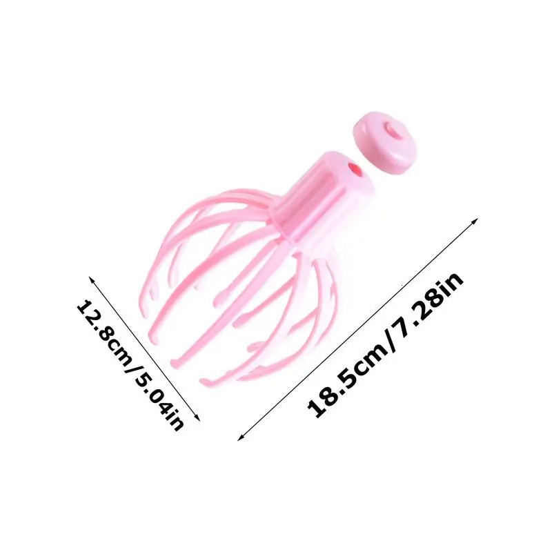 Head Massager Neck Massage Octopus Scalp Stress Relax Healing rechargeable PVC Health Care Tool Body Head Massage Beauty Tool 250716