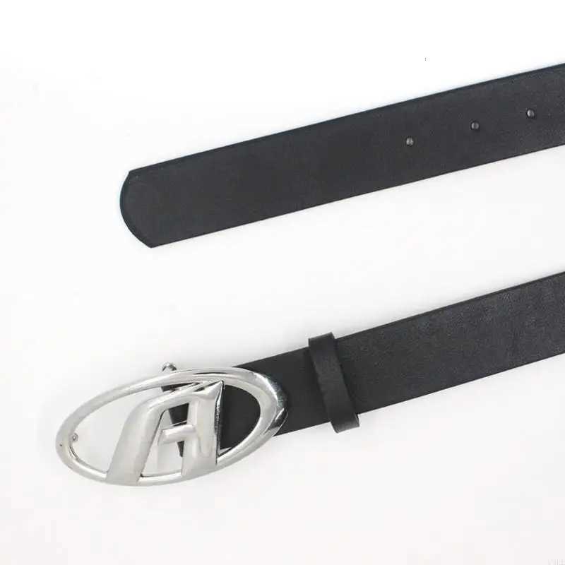 4LE Fashionable PU Leather Belt for Various Attires Elegant Waist Band Comfortable Letter A Buckle Waistband W250717
