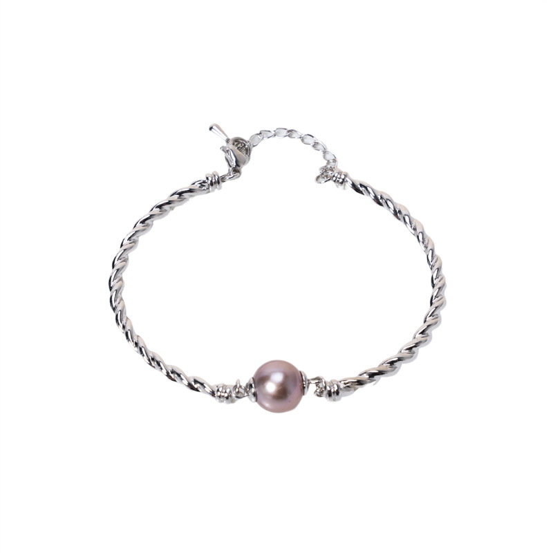 Natural pearl purple pearl bracelet natural freshwater pearl bracelet holiday gift birthday gift graduation gift party jewelry