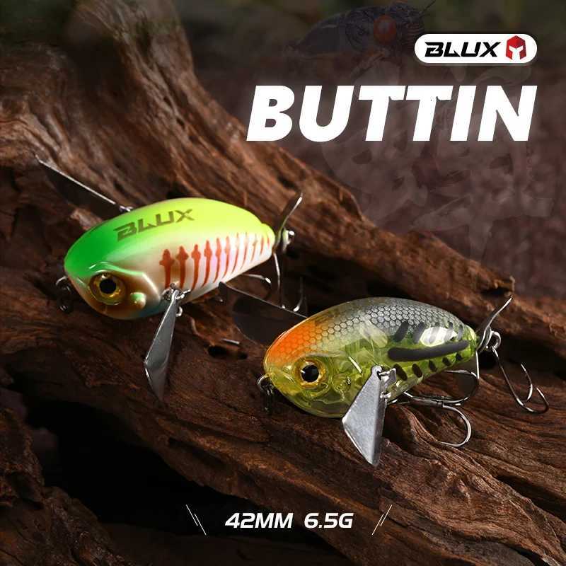 BLUX Micro BUTTIN Pompadour Topwater Crawler 6.5G Wobbler Noisy Fishing Lure Crankbait Freshwater Bass Perch Artificial Bait Z250717