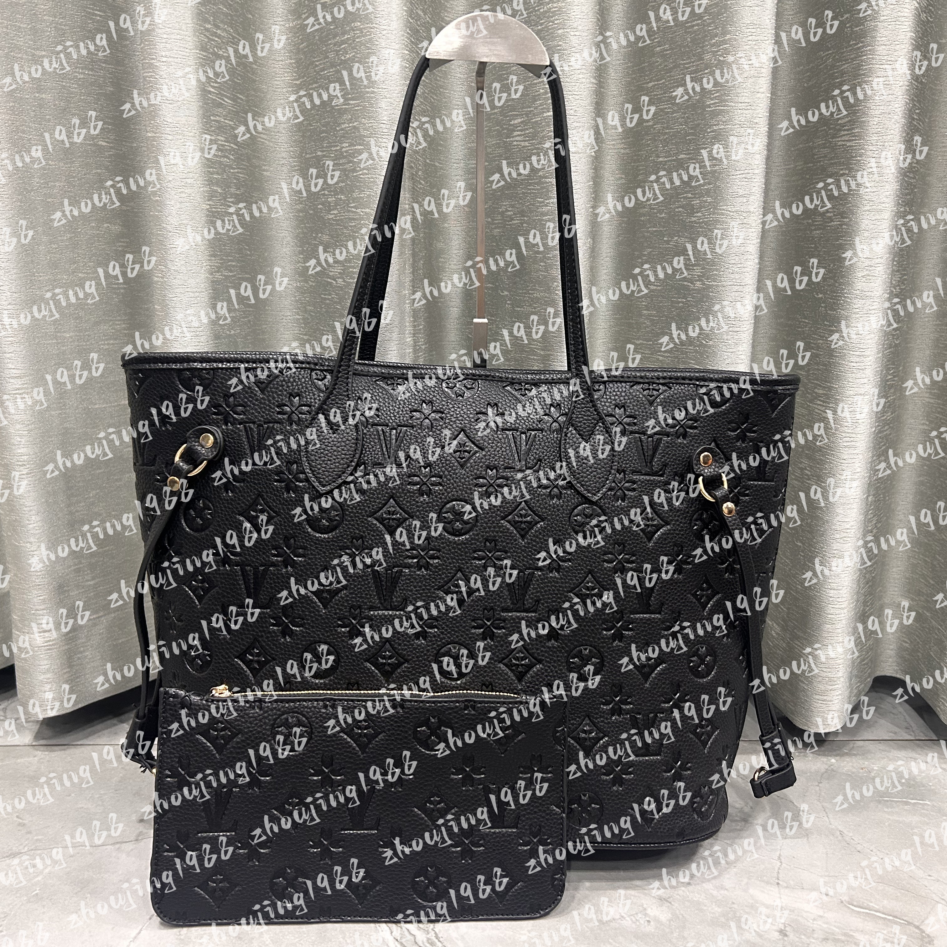 Luxurys Designer Bags Women Handbag Embossed black Shoulder Bags Woman Composite Lady Clutch The Tote Bag Coin Purse Wallet