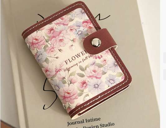 2024 New Flower Women's Oil Painting Multi slot Bank Certificate Bag Large Capacity Card Pack #6 ddmykukumalu