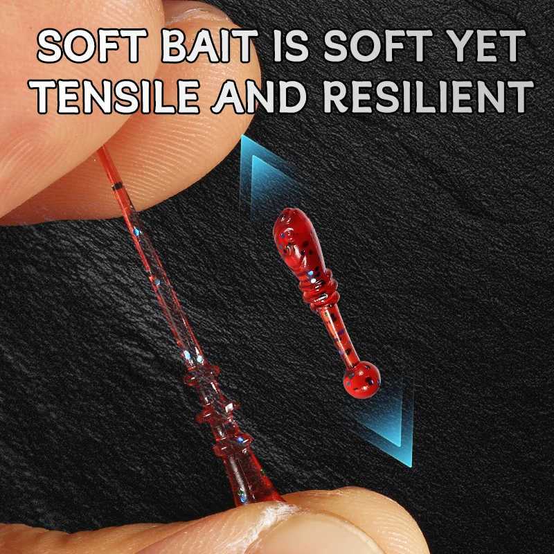 Supercontinent soft bait new whitebait 2cm/50pcs sinking trEMor bait Soft Fishing Lure Fishy Worms lure Z250717