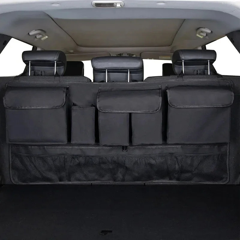 Back Seat Car Trunk Hanging Storage Bag Organizer With 9 Pockets Oxford Waterproof Multi-pocket Car Trunk Storage Bag Organizer 250715