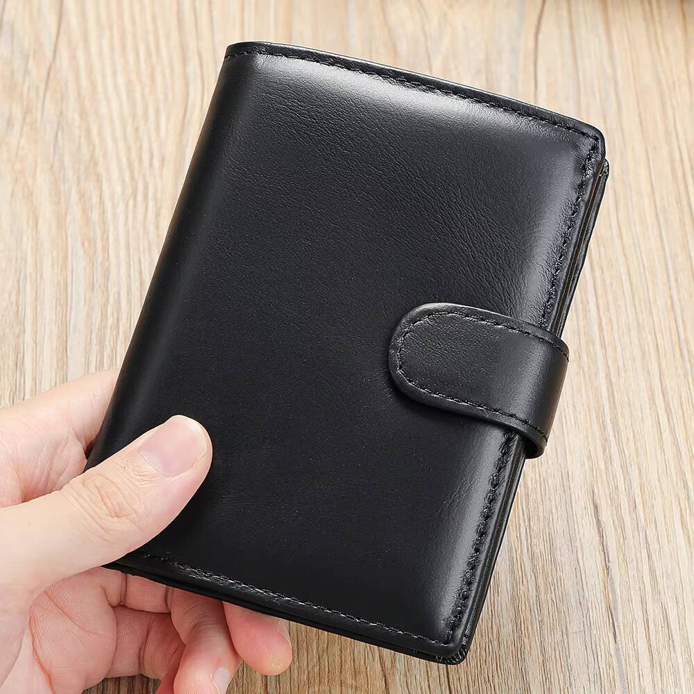 WESTAL Leather Mens Trend Multi-Functional First Layer Cowhide Premium Passport Wallet ddmynov