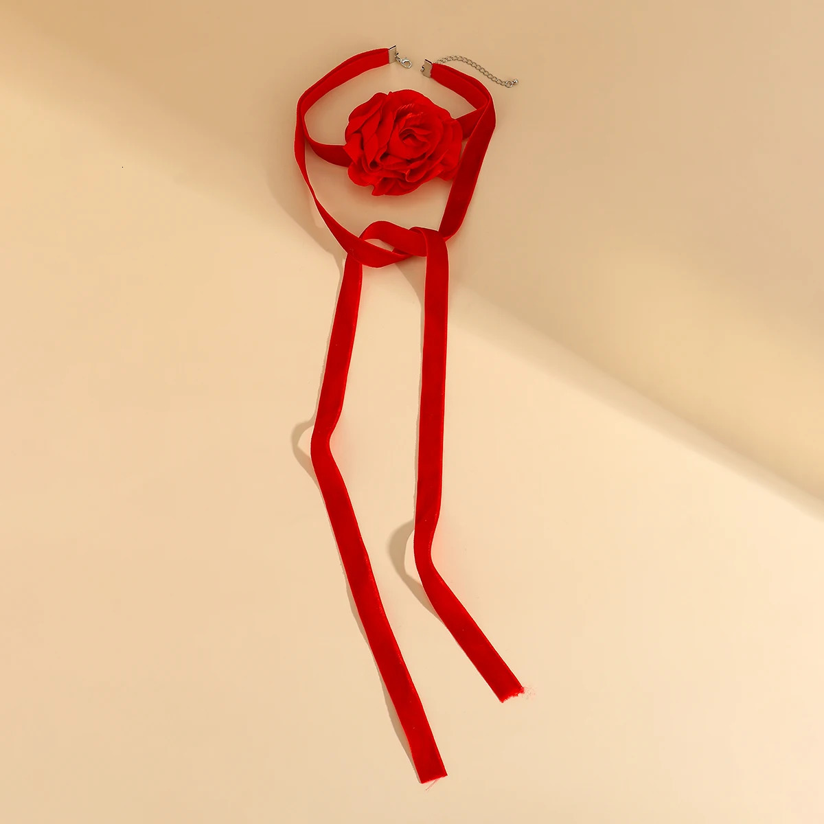 Elegant Long Flannelette with Big Flower Choker Necklace for Women Trendy Charms Wide Collar Fashion Jewelry Accessories 250716