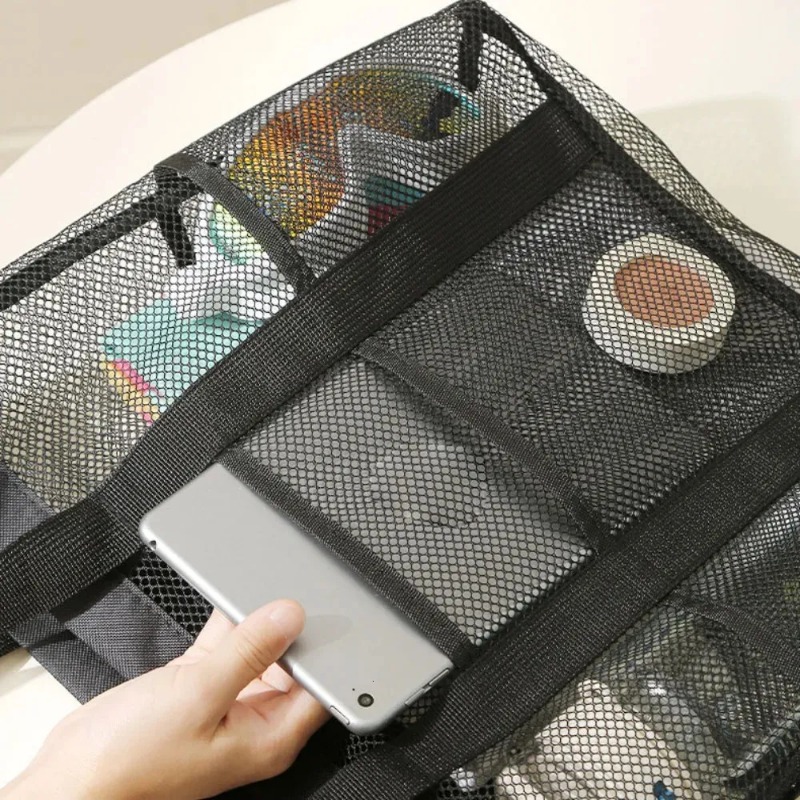 Eco-Friendly Reusable Mesh Duffel Bag - Versatile Storage Solution for Home Use & Outdoor Activities