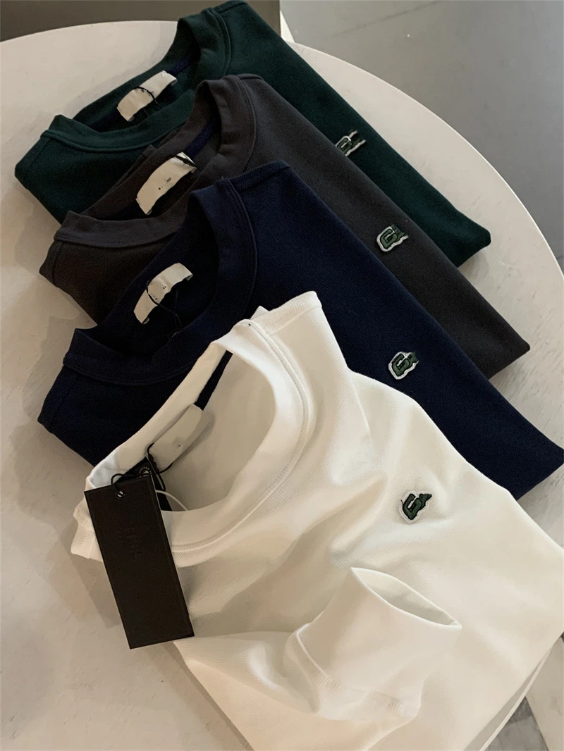 Men's Hoodie Designer Long Sleeve Base Layer Shirt High Quality Fashion Brand Casual Fitted Solid Color Classic Autumn Shirts