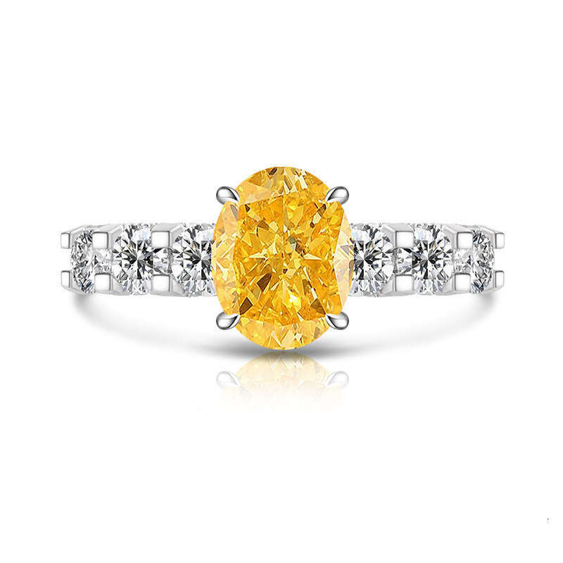 Full Ice Flower Cut Queen Fashionable Luxurious Sparkling High Carbon Diamond Para Lachina Adjustable Open Ring 878