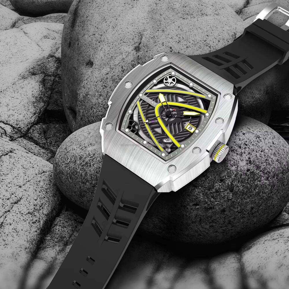 DHwatches Hot Sale Stainless Steel Men's Watch with Miyota Mechanical Movt 5ATM Silicone Strap Create Your Own Logo Uhren