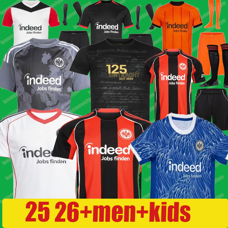 24 25 26 MARMOUSH TRIKOT BORRE 125 JAHRE 2024 125th JAHRE Eintracht Frankfurt Soccer Jerseys MARMOUSH M.GOTZE KNAUFF SKHIRI KOCH 125 year anniversary football kits