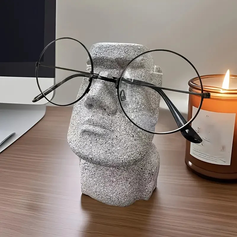 Funny Creative Glasses Holder Decorative Glasse Lenses Stand Office Accessories Figurines Miniatures Room Ornaments Home 250716