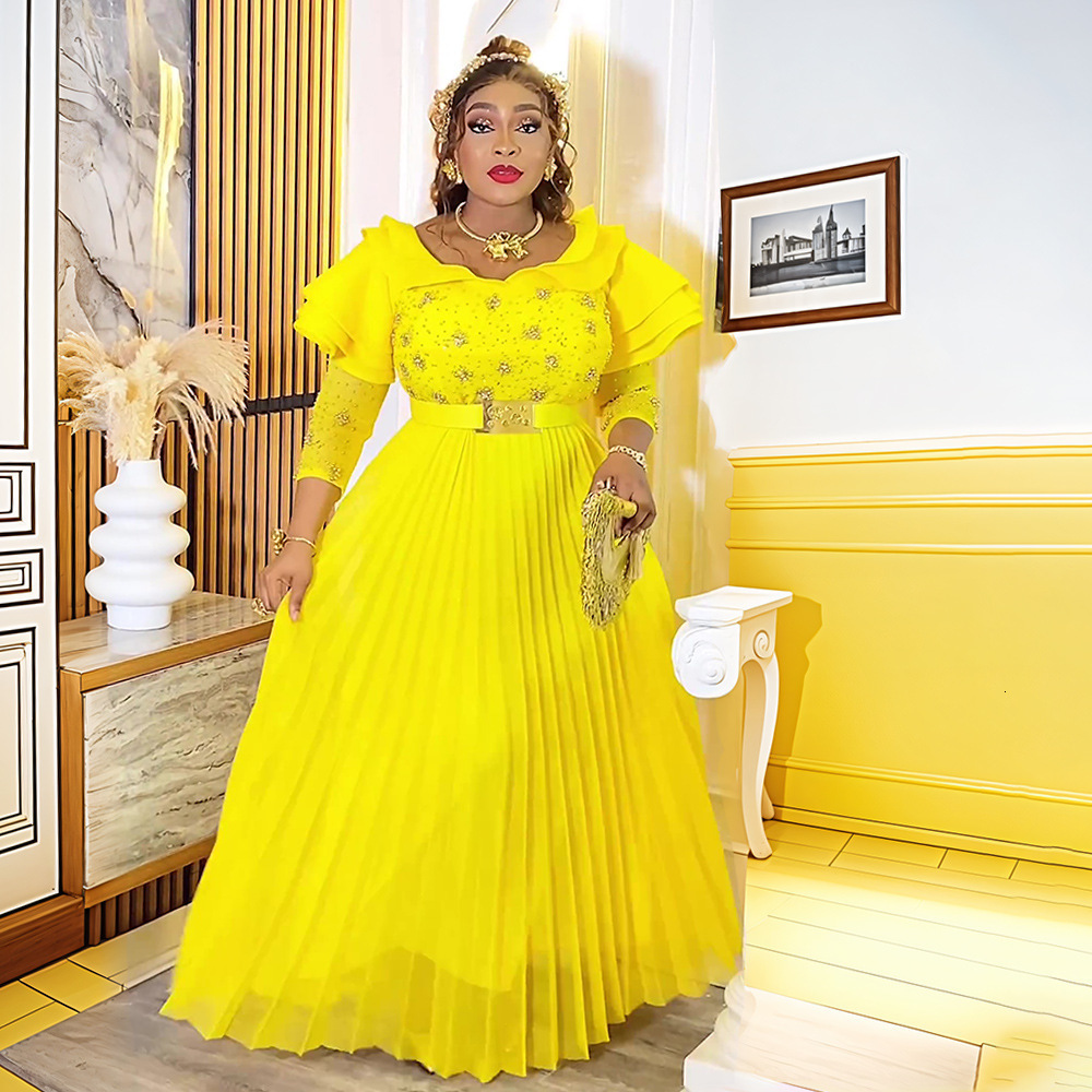 Womens plus size dress elegant purple shoulder ruffled sleeves asymmetrical hem wedding guests party evening dress 240929