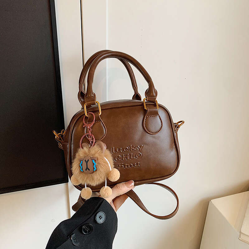 2025 New Autumn Winter Fashion Niche Korean Style Solid Color Single Shoulder Crossbody Bag