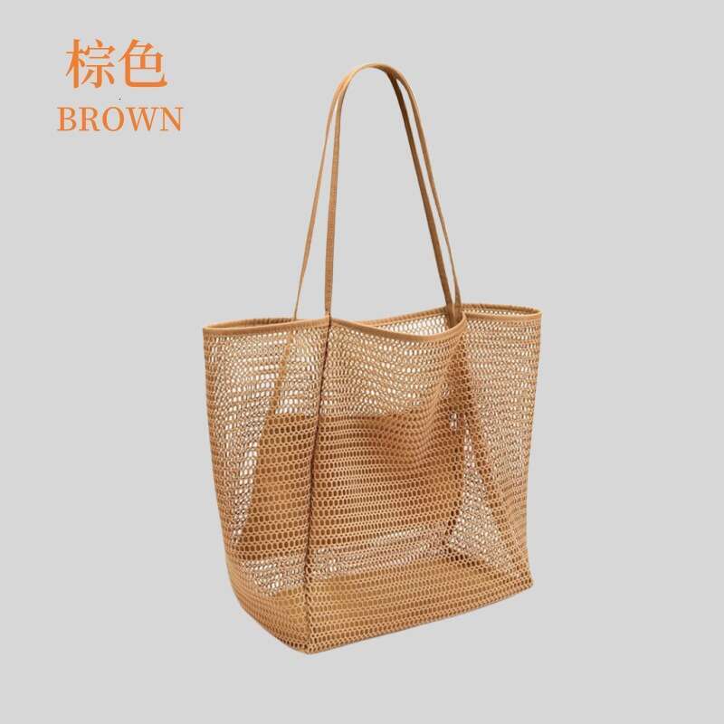 Woven Tote Straw Large Capacity Underarm Shoulder Vacation Style Beach Bag for Women