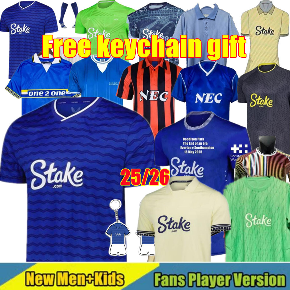 25 26 Evertoon Soccer Jerseys NDIAYE BRANTHWAITE CALVERT-LEWIN HARRISON MYKOLENKO DOUCOURE TARKOWSKI COLNMAN YOUNG GUEYE PICKFORD 2025 2026 football men kids kit
