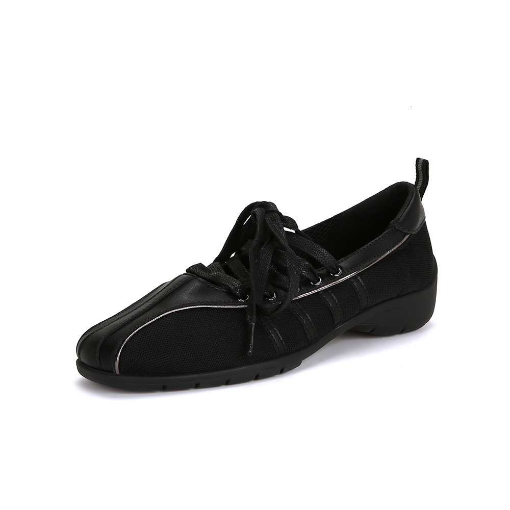 Cowhide Version ~ Su Yinyin Same Style Functional Square Toe Lace-up Ballet with Hidden Wedge Casual Mary Jane Shoes for Women ddmysaturn