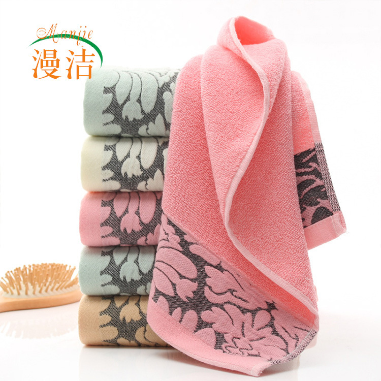 8 pieces Pure Cotton Towel 33x74cm Embroidered Towels For Adults Quick-Dry Thicken Soft Face Towels Absorbent