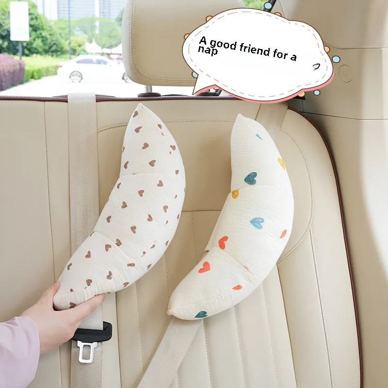 Childrens car neck baby throw pillow car sleeping artifact Car seat belt shoulder strap shoulder strap bear 250715