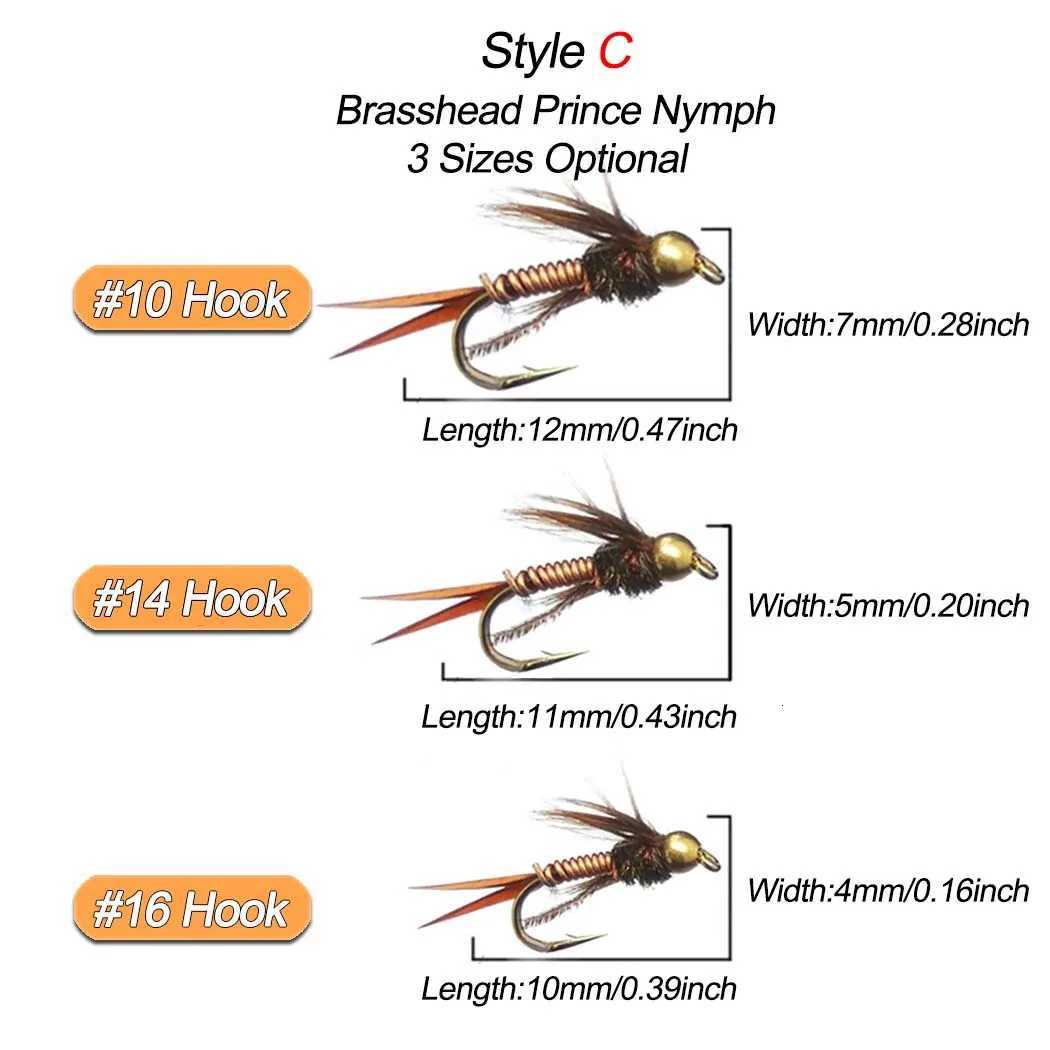 3Pcs Wet Fly Flies for Trout Fishing Flies Artificial Insect Hook Bait Mosquito Fly Fishing Trout Lures Z250717