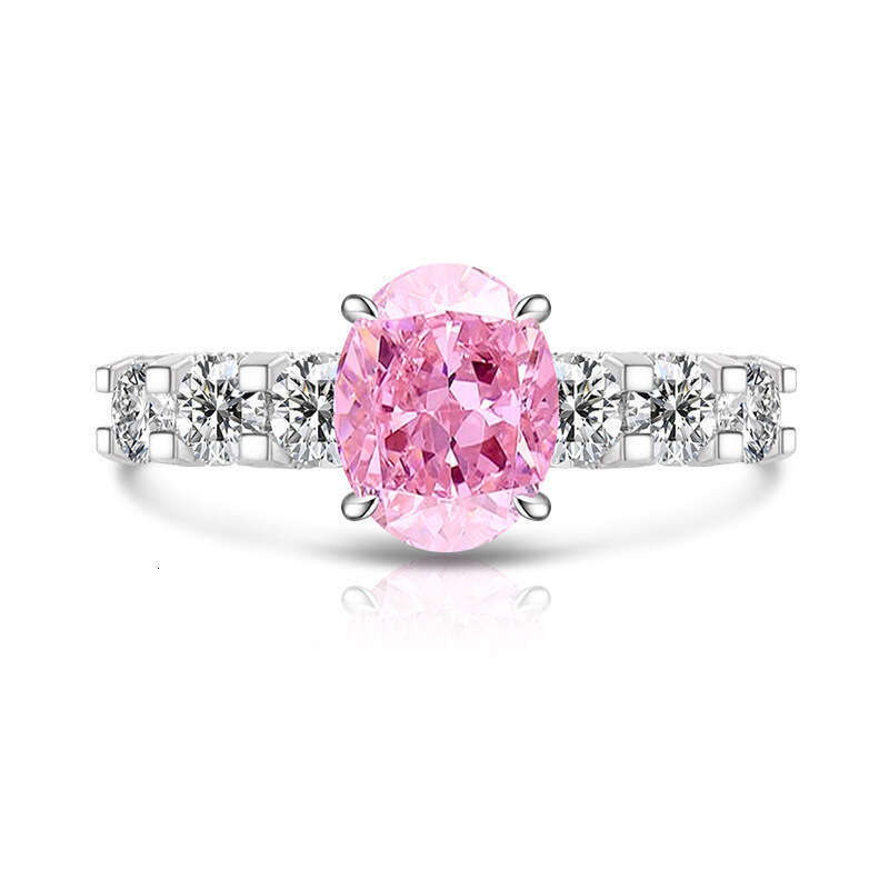 Full Ice Flower Cut Queen Fashionable Luxurious Sparkling High Carbon Diamond Para Lachina Adjustable Open Ring 878